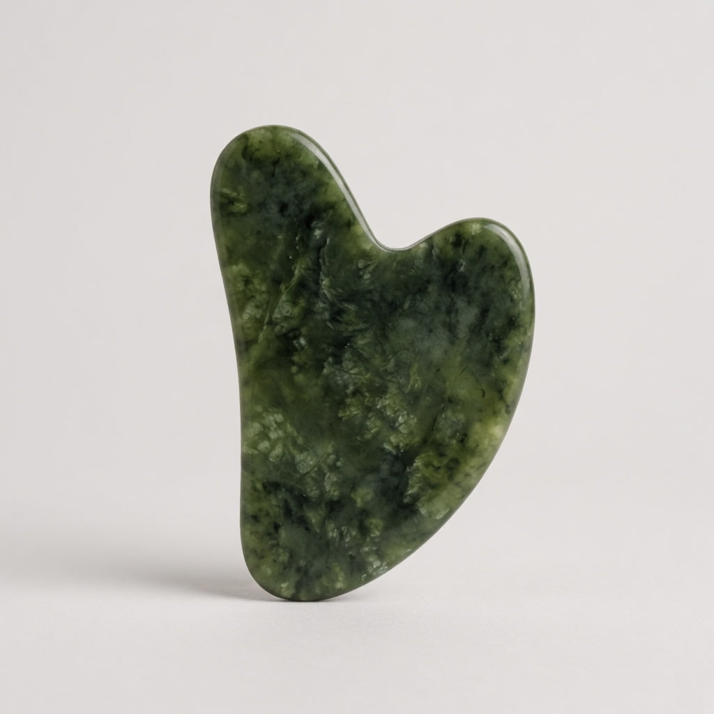 Piedra gua sha facial para rutina skincare