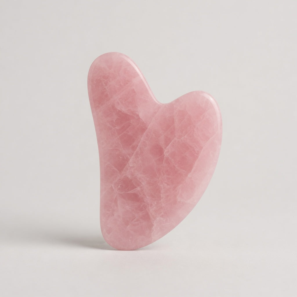 Piedra gua sha facial para rutina skincare